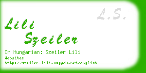 lili szeiler business card